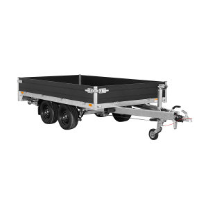 Remorque plateau ridelle Saris 276 x 170 PTAC 2000 kgs "Black Edition
