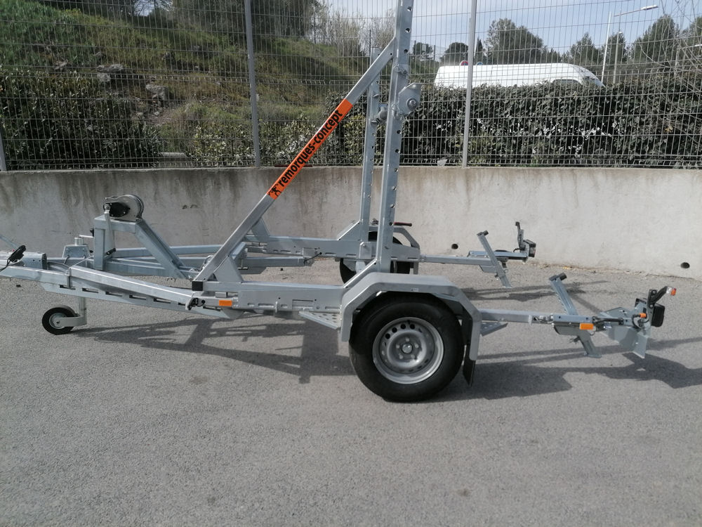 Remorque porte tourets 1500 kg treuil manuel Alliance – Image 2