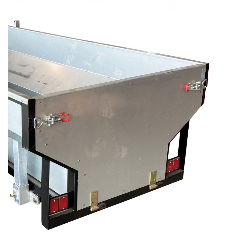Remorque 1000 kg avec benne galvanisée et grue MW-Tools AHR1000GK – Image 9
