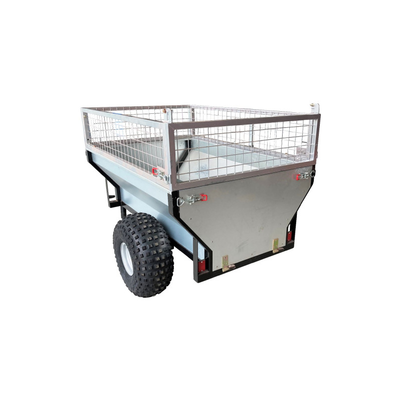 Remorque basculante 500 kg MW-Tools AHR500G avec treuil – Image 6