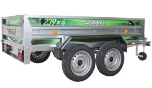 Remorque ERDÉ DAXARA 239 NF - PTAC 500kg, 750kg - 2 essieux galvanisés renforcés