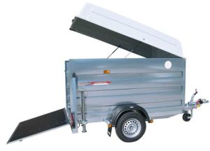 Remorque fourgon CRESCI 750 Kgs freinée - Essieu 750 kg avec frein