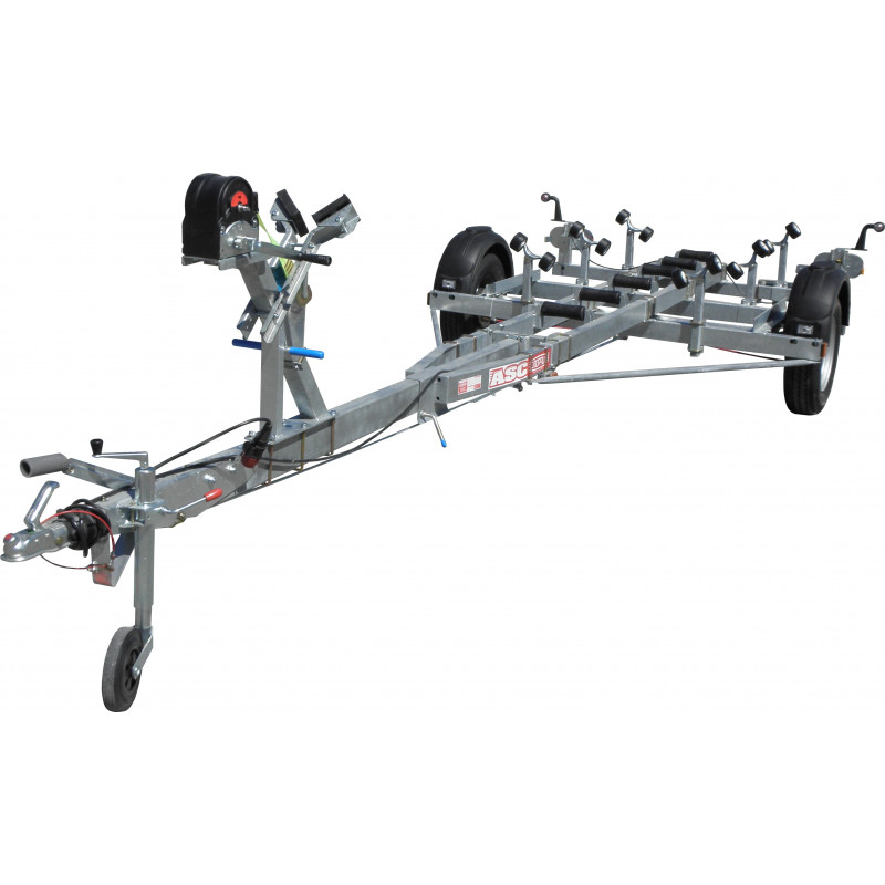 Remorque nautique ASC TB1132F pour bateaux rigides jusqu'à 1130kg – Image 3