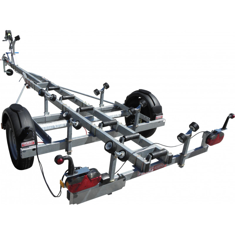 Remorque nautique ASC TB1132F pour bateaux rigides jusqu'à 1130kg – Image 2