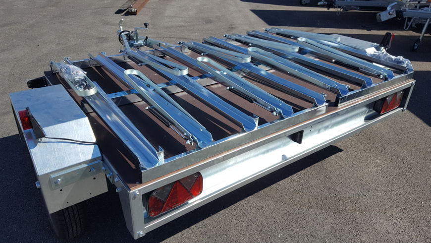Remorque plateau pour 9 vélos Jalon JAEREM9VELOS – Image 4