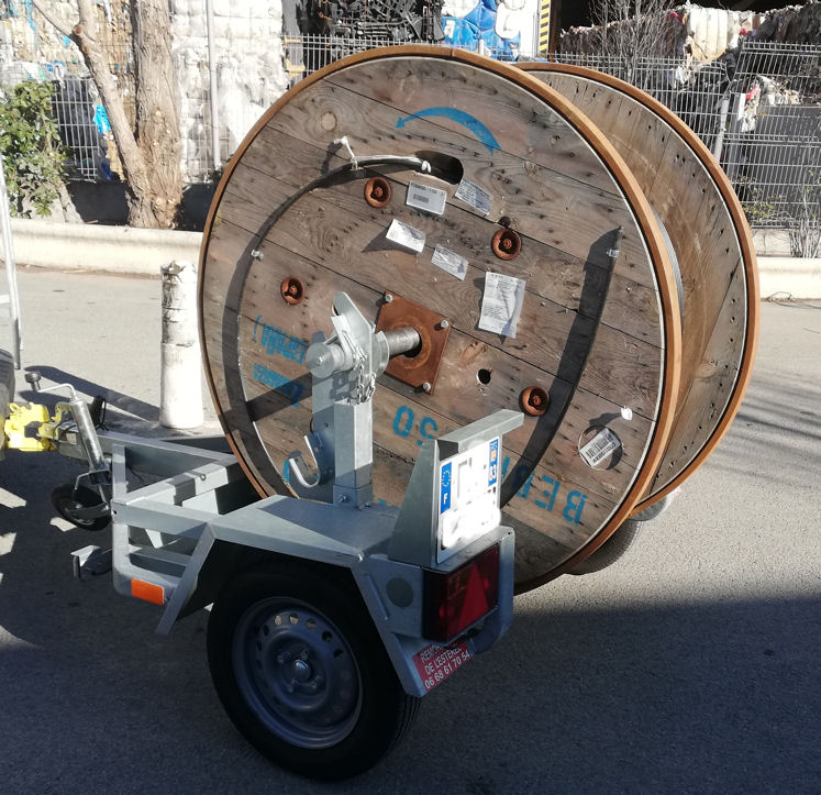 Remorque porte touret 750 kg GOT 155.70R13 – Image 4