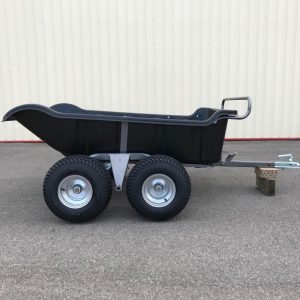 Remorque quad 2 essieux benne basculante manuelle PTC 550 kg - 450 Kg, 18 x 8,5 x 8, PLY, 270 kg par roue