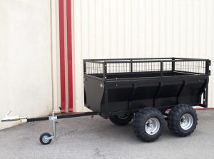 Remorque quad 2 essieux benne bascule manuelle PTC 1200 kg