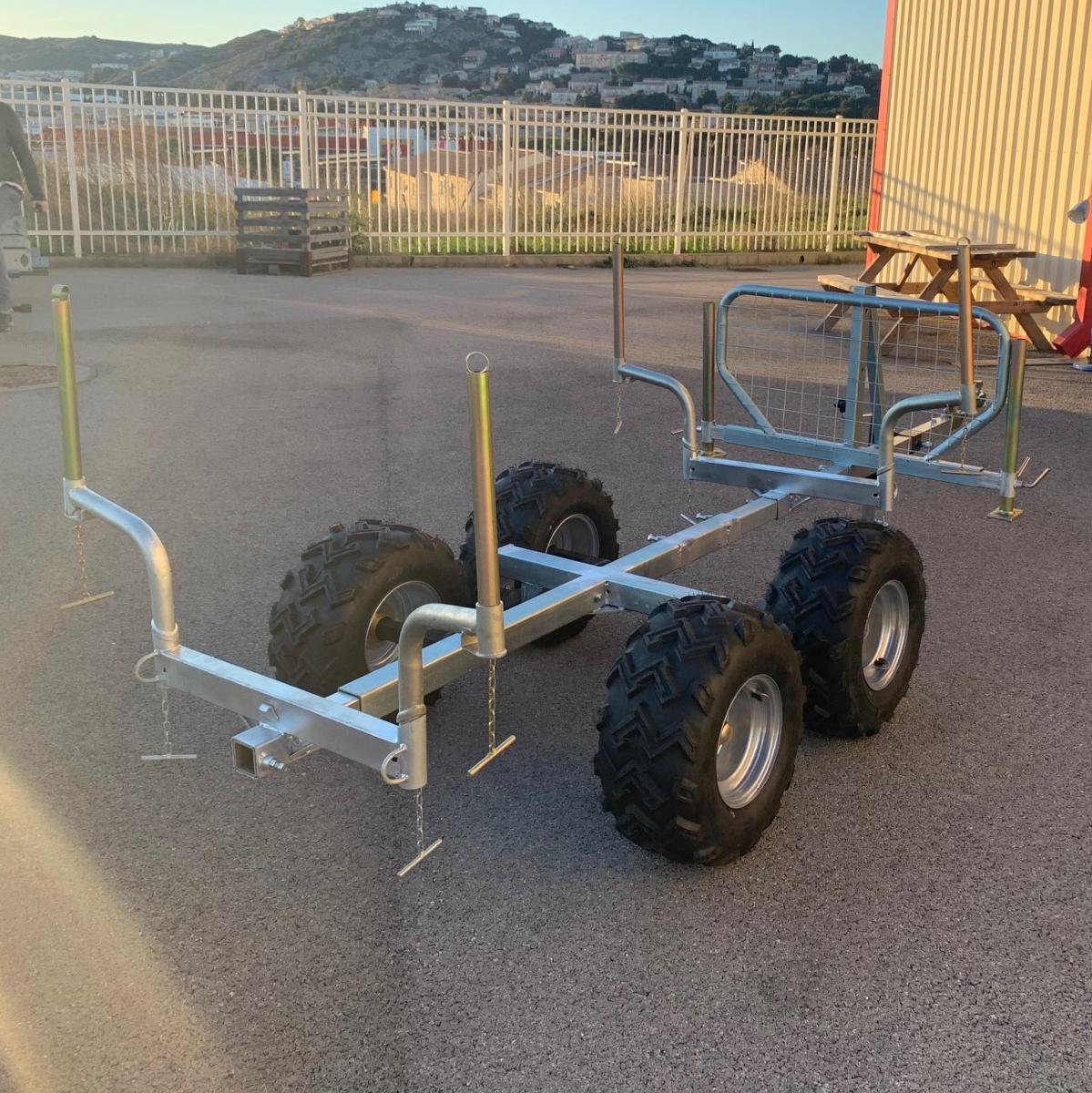 Remorque quad 2 essieux ranchers PTC 1200 kg – Image 2