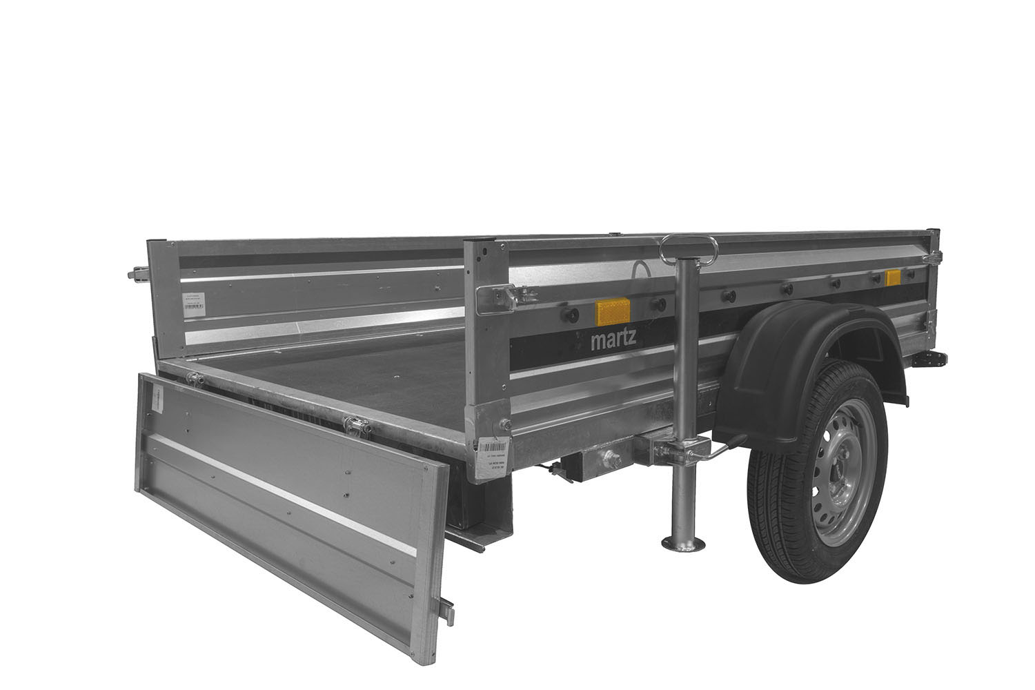 Remorque voiture benne basculante 206×136 MARTZ PRAKTI DUMPER 2014 PTAC 750 kg – Image 3
