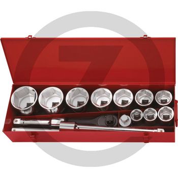 Coffret de douilles 1" KS Tools Classic 15 pièces en Chrom Vanadium – Image 2
