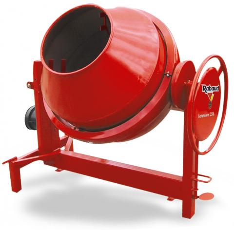 Bétonnière Rabaud 350L - Basculement mécanique latéral