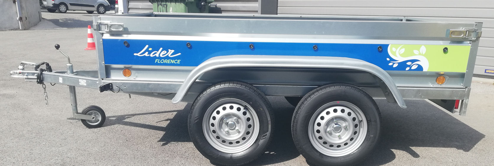 Remorque Lider ROBUST 39394 2 ESSIEUX NF, 500/750kg – Image 4