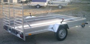 Plateau multi-transport Boro BOP 737H 1300 kgs, essieu freiné Alko