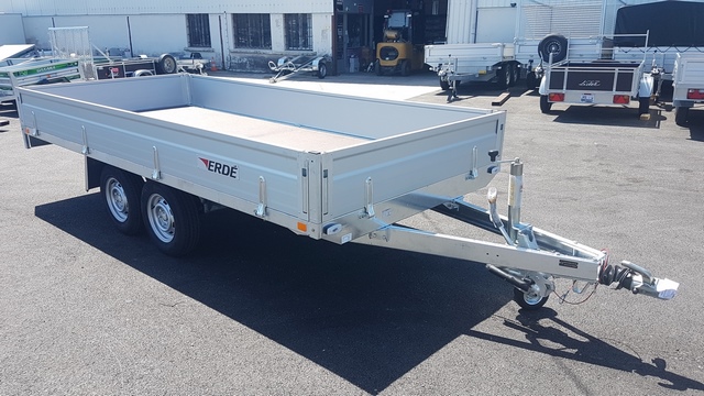 Remorque plateau ridelle ERDE XR402F 2500 kg 13 pouces 403x180 cm – Image 2