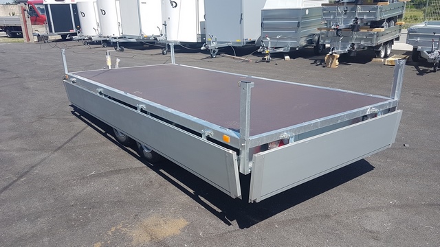 Remorque plateau ridelle ERDE XR402F 2500 kg 13 pouces 403x180 cm – Image 4